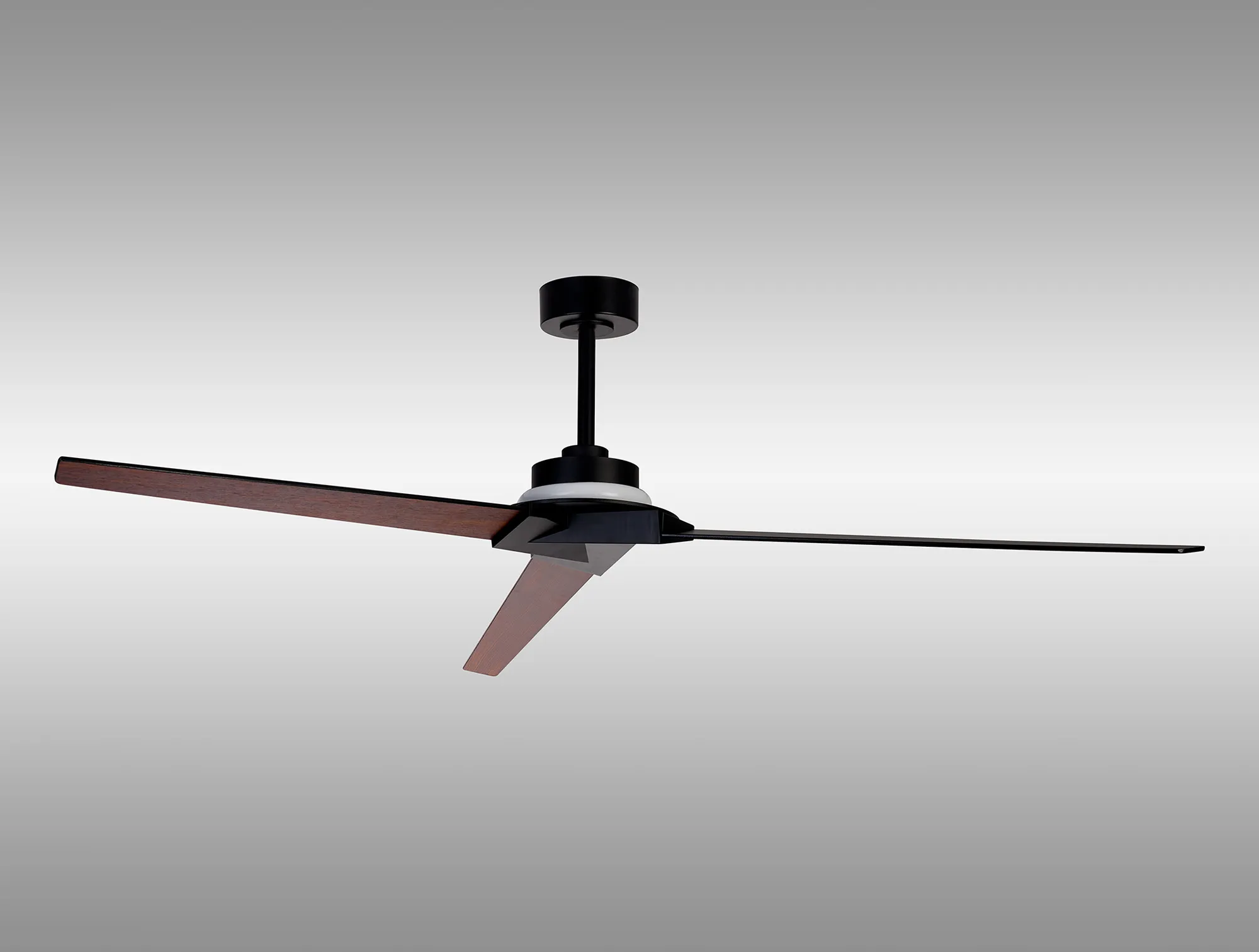 Brisa Mini 20W LED Dimmable Ceiling Light With Built-In 40W DC Reversible Fan, 2700-5000K Remote & APP Control, Black/Wood, IP44 M8725/MA  Mantra Brisa Mini